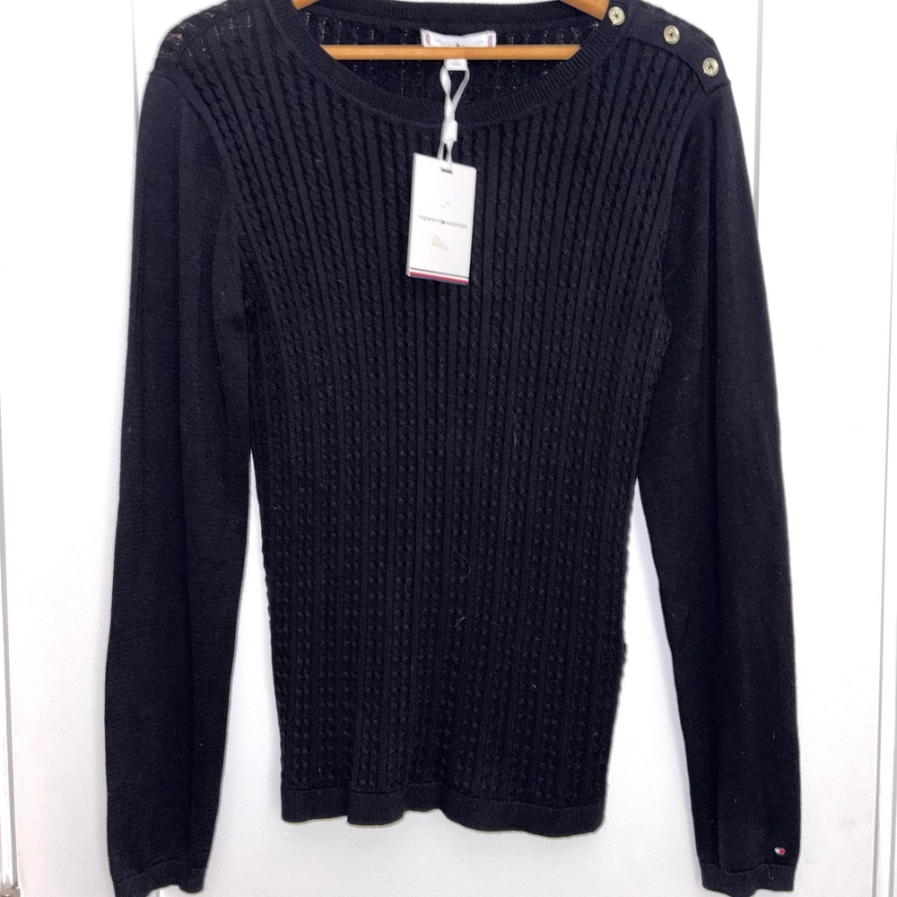 NWT Tommy Hilfiger Women's Black Sweater